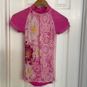 Sunspecs Hot Pink Surf/Swim Top Sz S (Girl)